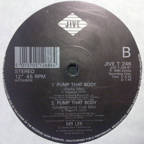 Mr. Lee - Pump That Body | Jive (JIVE T 246) - 4