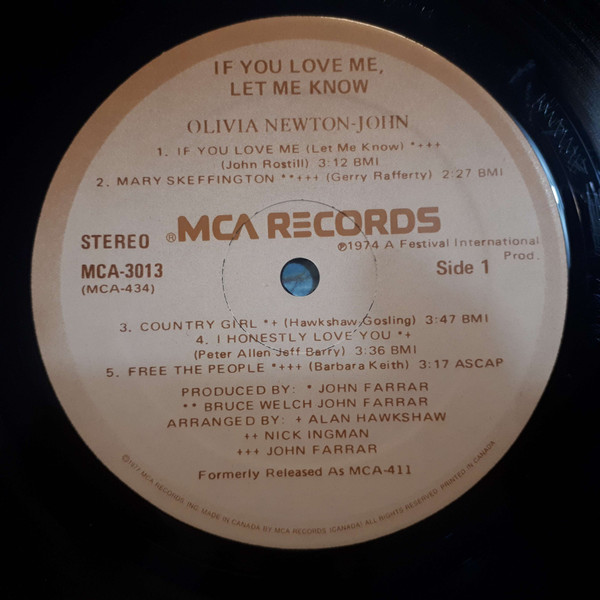 Olivia Newton-John - If You Love Me Let Me Know | MCA Records (MCA-3013) - 3 Olivia Newton-John - If You Love Me Let Me Know | MCA Records (MCA-3013) - 3
