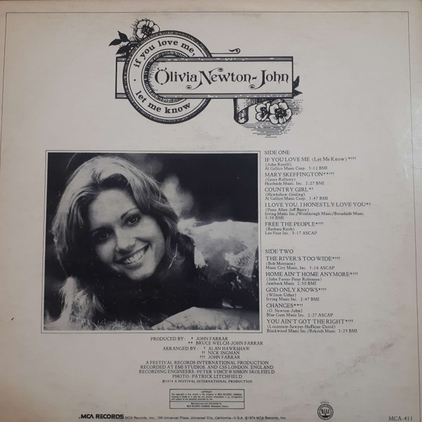 Olivia Newton-John - If You Love Me Let Me Know | MCA Records (MCA-3013) - 2 Olivia Newton-John - If You Love Me Let Me Know | MCA Records (MCA-3013) - 2