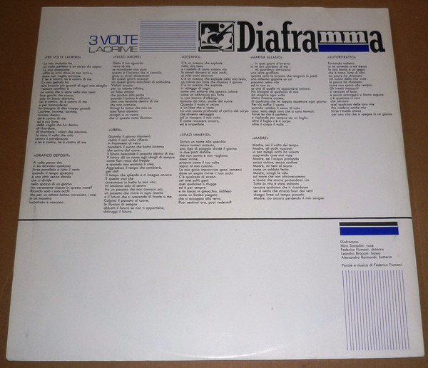 Diaframma - 3 Volte Lacrime | IRA (508 004-1) - 2