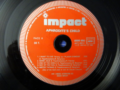 Aphrodite's Child - Aphrodite's Child | Impact (6886 650) - 4