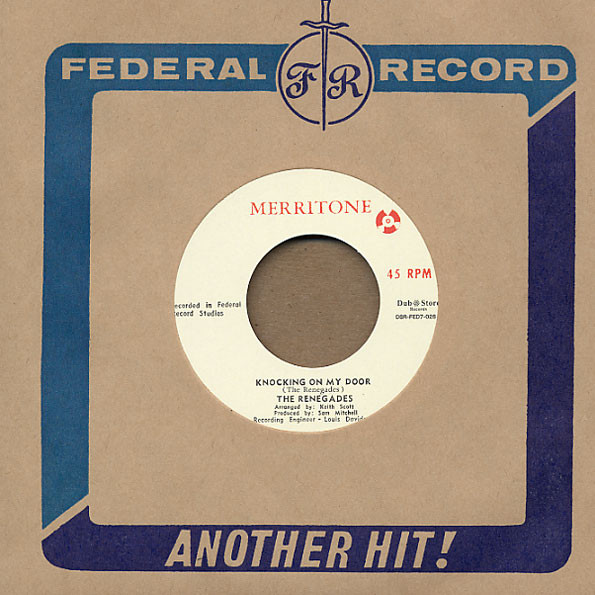The Renegades / Hopeton Lewis - Knocking On My Door / Pick Yourself Up | Merritone (DSR-FED7-026)