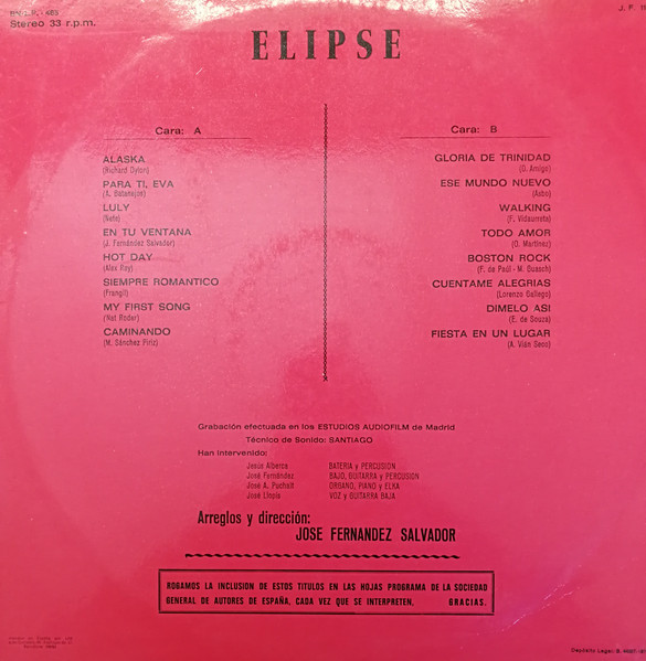 Grup Elipse - Música Para Bailar Vol.II | Not On Label (BN-LP-465) - 2