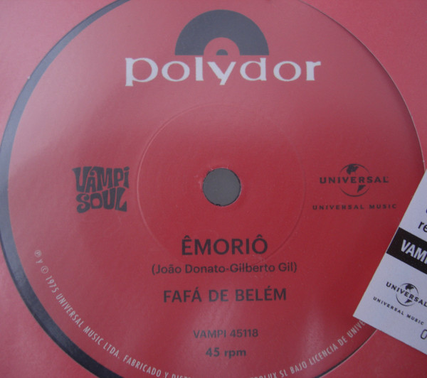 Fafá De Belém - Êmoriô / Naturalmente | Vampi Soul (VAMPI 45118) - main
