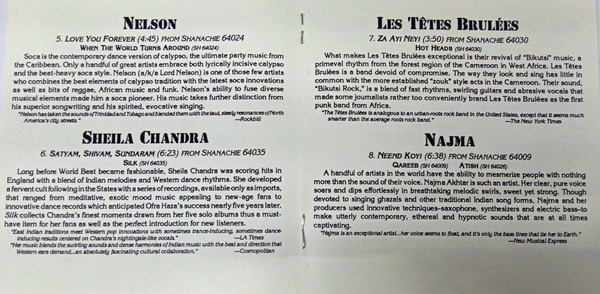 Various - Discover A Whole New World Of Music | Shanachie Records Corp. (9101) - 4