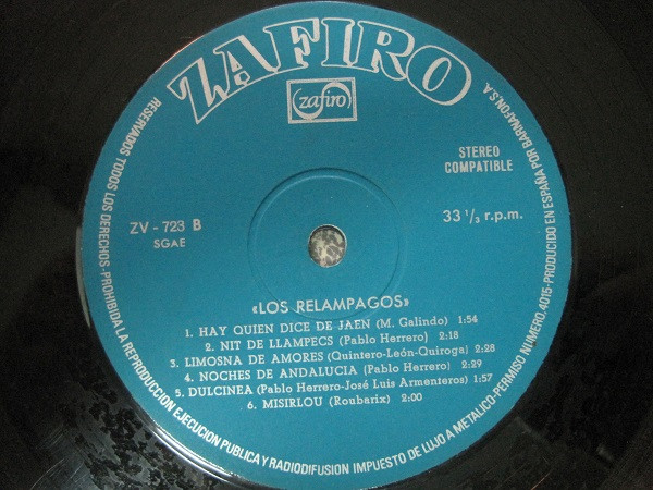 Los Relampagos - Los Relampagos | Zafiro (ZV-723) - 3