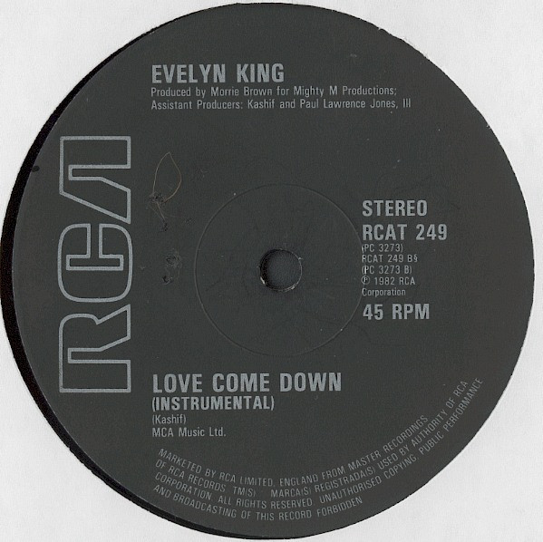 Evelyn King - Love Come Down | RCA (RCAT 249) - 3