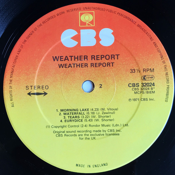 Weather Report - Weather Report | CBS (32024) - 4