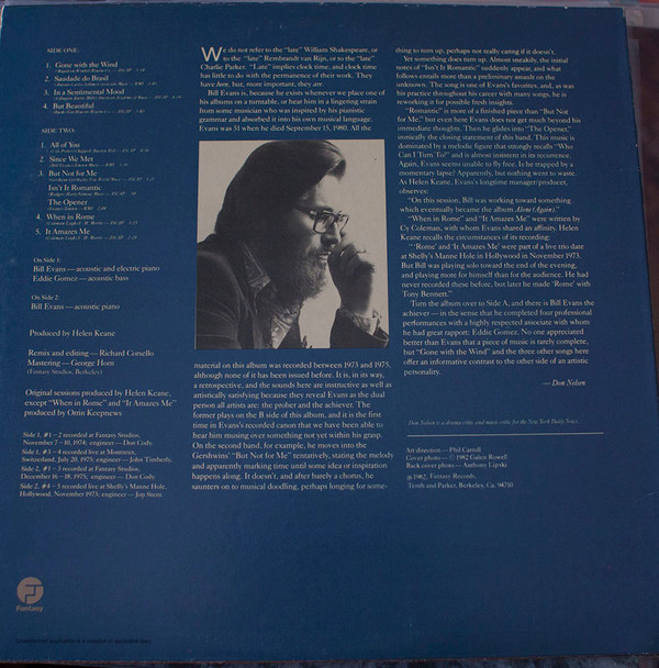 Bill Evans - Eloquence | Fantasy (F-9618) - 2