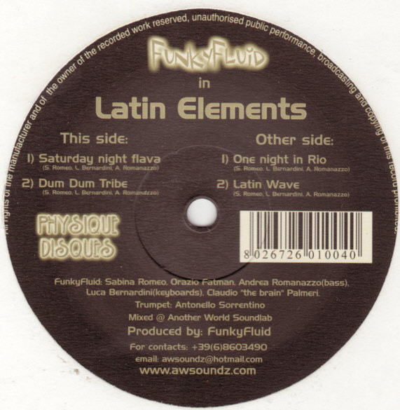 Funky Fluid - Latin Elements | Physique Disques (PHY004)