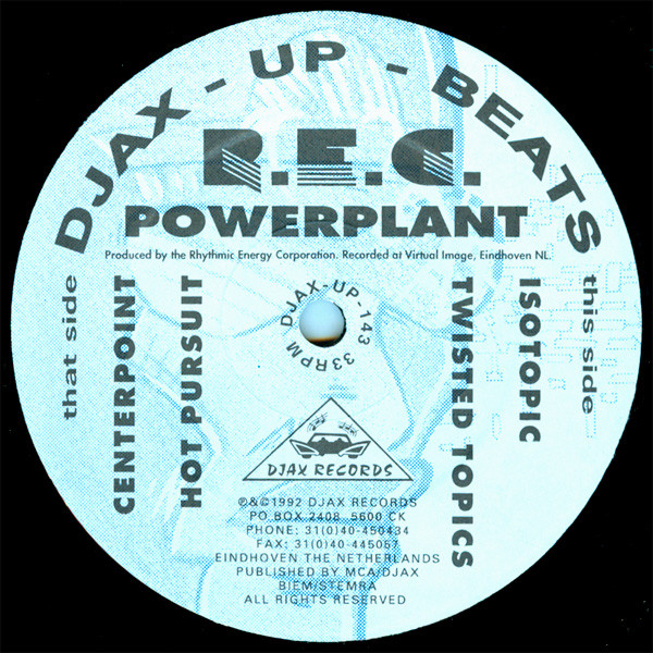 R.E.C. - Powerplant | Djax-Up-Beats (DJAX-UP-143) - main