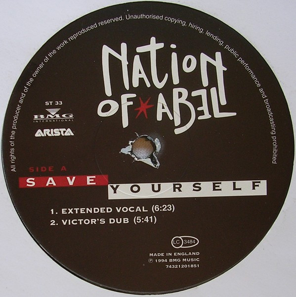 Nation Of Abel - Save Yourself | Arista (74321 20185 1) - 3 Nation Of Abel - Save Yourself | Arista (74321 20185 1) - 3