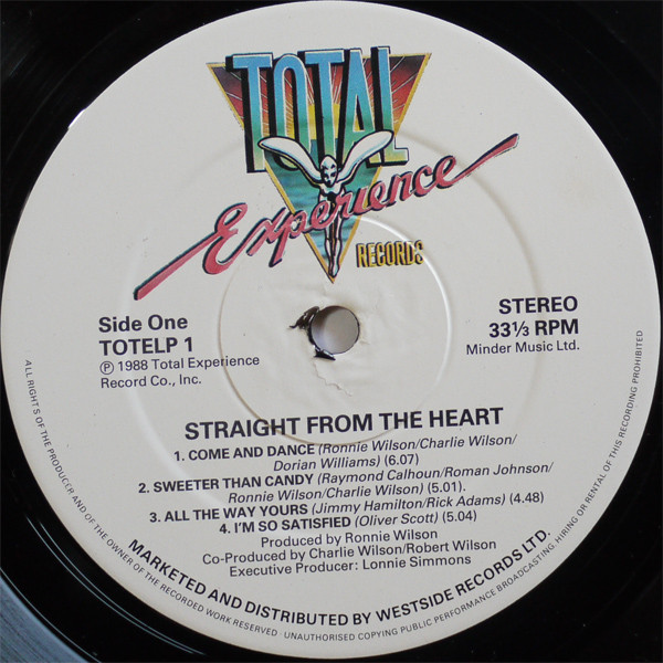 The Gap Band - Straight From The Heart | Total Experience Records (TOTELP 1) - 3
