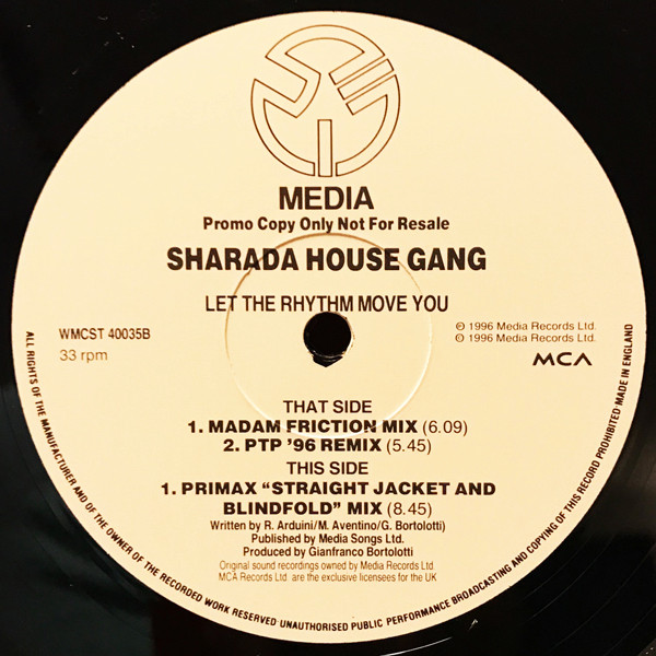 Sharada House Gang - Let The Rhythm Move You | MCA Records (WMCST 40035) - 2