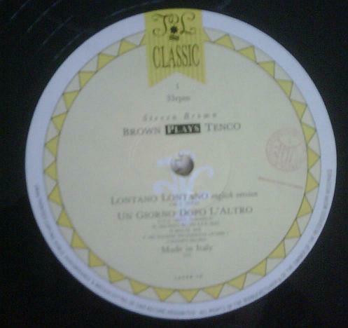 Steven Brown - Brown Plays Tenco: Le Canzoni Di Luigi Tenco | Industrie Discografiche Lacerba (LACER 10) - 3