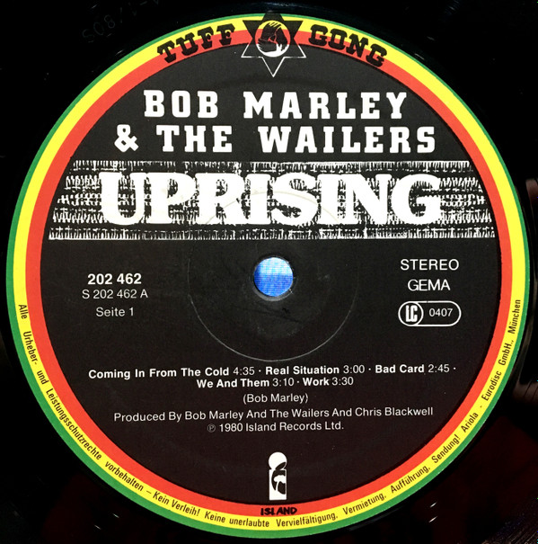 Bob Marley & The Wailers - Uprising | Island Records (202 462-320) - 3