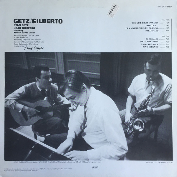 Stan Getz / João Gilberto - Getz / Gilberto | Verve Records (2304 071) - main