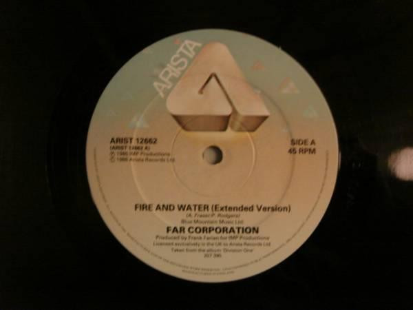 Far Corporation - Fire And Water | Arista (ARIST 12662)