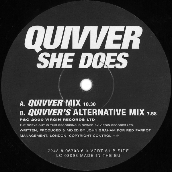 Quivver - She Does | VC Recordings (VCRT 61) - 2