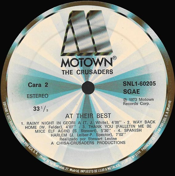 The Crusaders - At Their Best | Motown (SNL1-60205) - 4