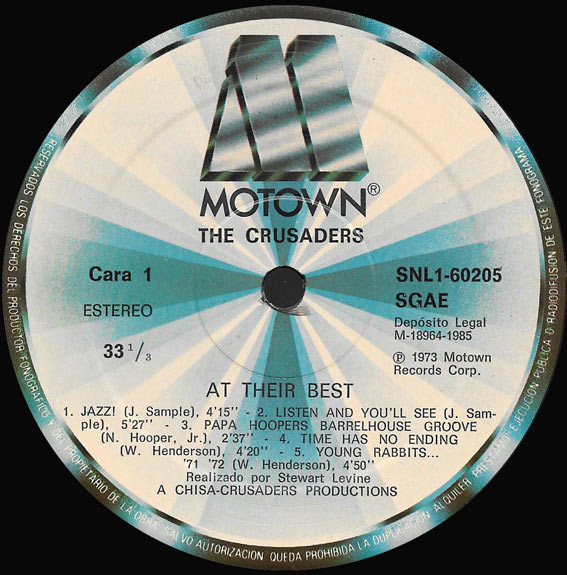 The Crusaders - At Their Best | Motown (SNL1-60205) - 3