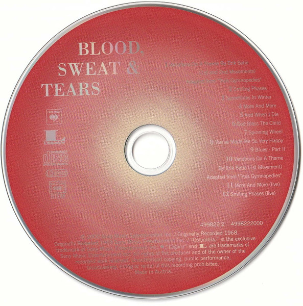 Blood, Sweat And Tears - Blood, Sweat & Tears | Columbia (499822 2) - 3