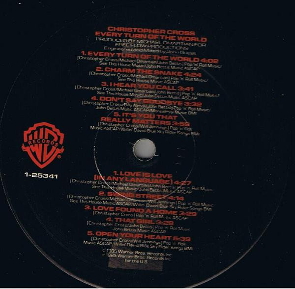Christopher Cross - Every Turn Of The World | Warner Bros. Records (1-25341) - 2