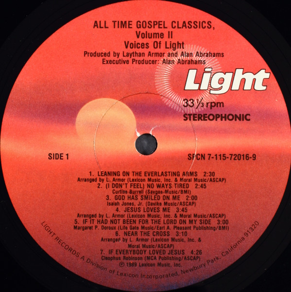 The Voices Of Light - All Time Gospel Classics Vol. 2 | Light Records (SPCN 7-115-72016-6) - 3