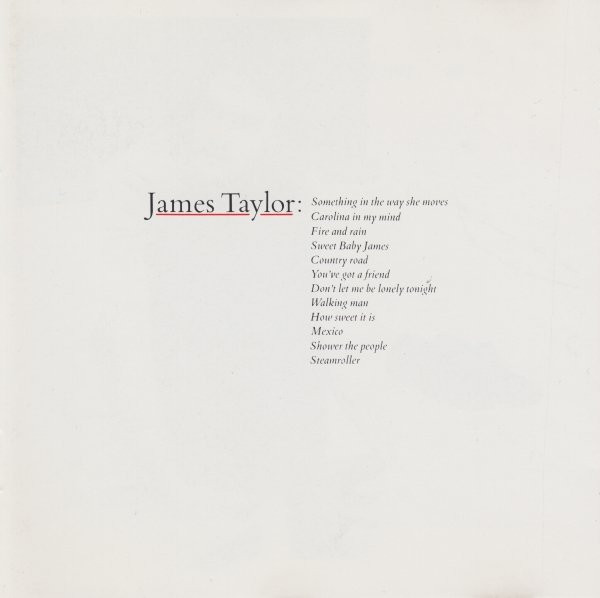 James Taylor - Greatest Hits | Warner Bros. Records (7599-27336-2) - main James Taylor - Greatest Hits | Warner Bros. Records (7599-27336-2) - main