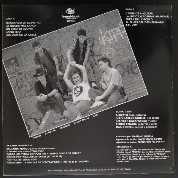 Boikot - Los Ojos De La Calle | Discos Barrabás (BLP 008) - 3