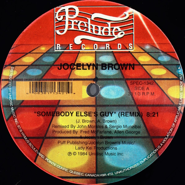 Jocelyn Brown - Somebody Else's Guy | Prelude Records (SPEC-1342)
