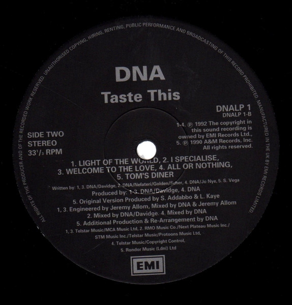 DNA - Taste This | EMI (0777 7 98571 1 1) - 4