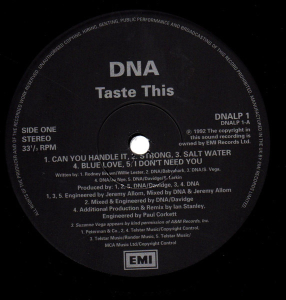 DNA - Taste This | EMI (0777 7 98571 1 1) - 3