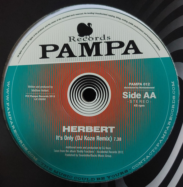Dntel / Matthew Herbert - My Orphaned Son / It’s Only | Pampa Records (PAMPA 012) - 2 Dntel / Matthew Herbert - My Orphaned Son / It’s Only | Pampa Records (PAMPA 012) - 2