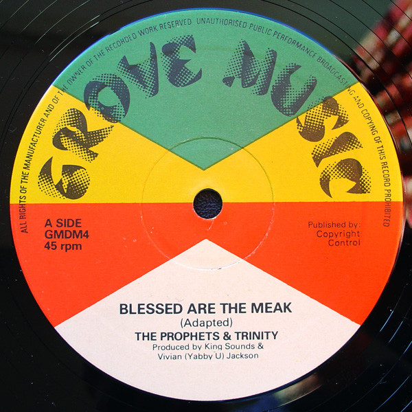 The Prophets & Trinity / Tommy McCook - Blessed Are The Meak / Stepping High | Grove Music (GMDM 4) - 3