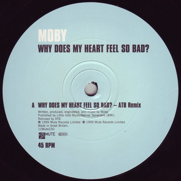 Moby - Why Does My Heart Feel So Bad? | Mute (12Mute230) - 3