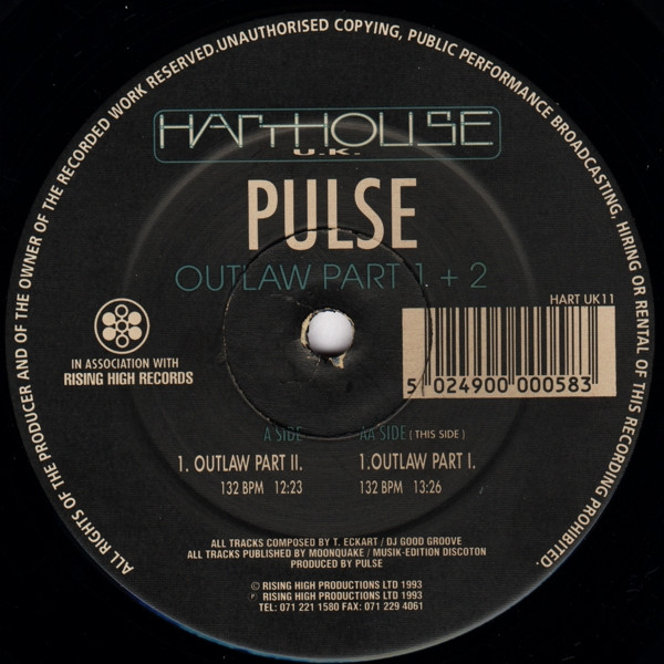 Pulse - Outlaw Part 1+2 | Harthouse U.K. (HART UK 11) - 3