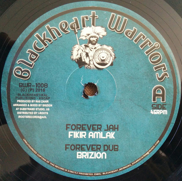 Fikir Amlak & Brizion - Forever Jah / New Song | Blackheart Warriors (BWR-1008) - main