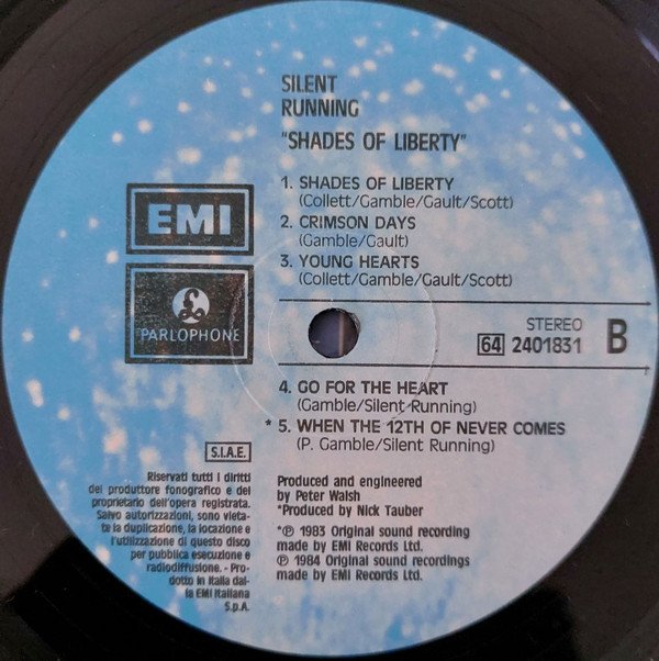 Silent Running - Shades Of Liberty | EMI (64 2401831) - 4