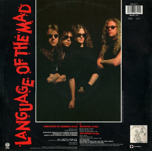 Metallica - Harvester Of Sorrow | Vertigo (870 614-1) - 2