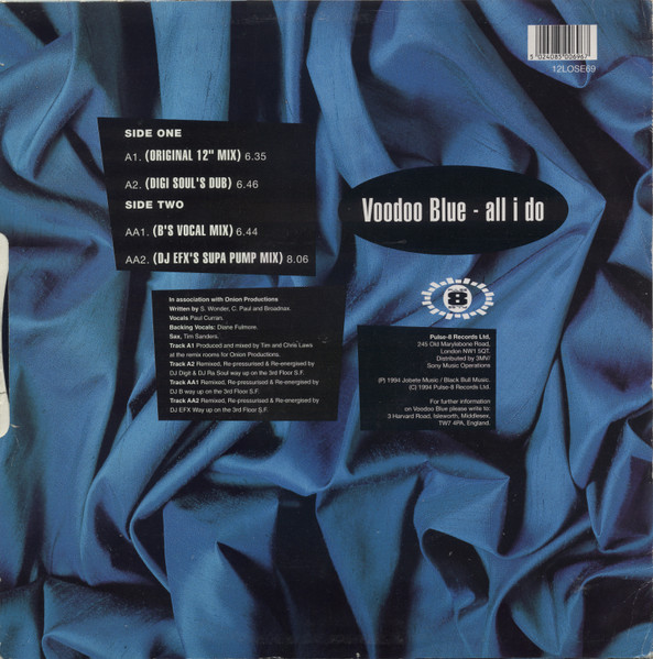 Voodoo Blue - All I Do | Pulse-8 Records (12LOSE69) - 2