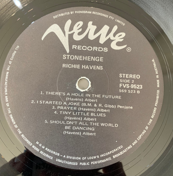 Richie Havens - Stonehenge | Verve Forecast (FVS 9523) - 4 Richie Havens - Stonehenge | Verve Forecast (FVS 9523) - 4