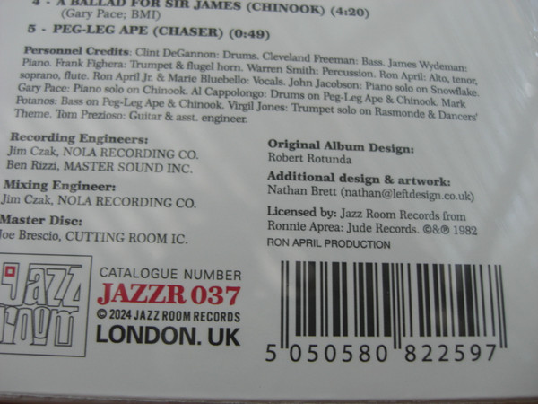 Ron Aprea - Positive Energy Volume 1 | Jazz Room Records (JAZZR 037) - 3