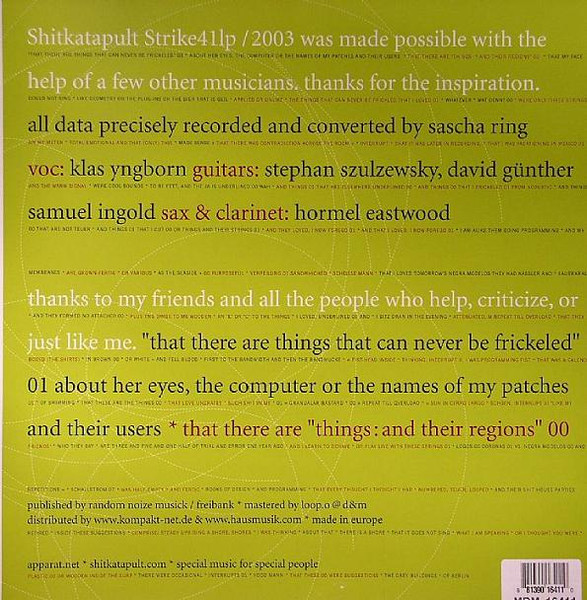 Apparat - Duplex | Shitkatapult (STRIKE41LP) - 2 Apparat - Duplex | Shitkatapult (STRIKE41LP) - 2
