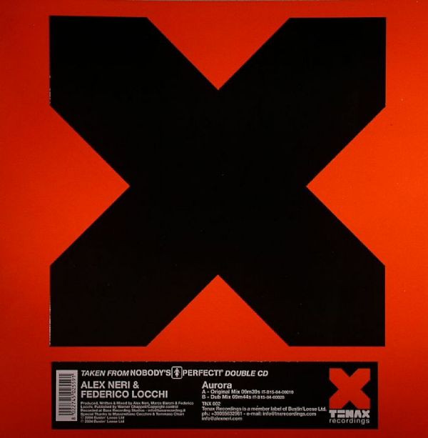 Alex Neri & Federico Locchi - Aurora | Tenax Recordings (TNX 002)