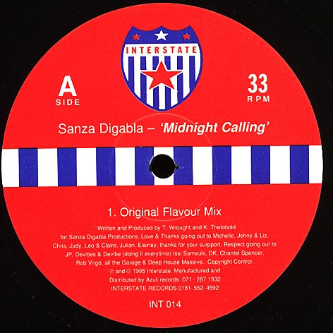 Sanza Digabla - Midnight Calling | Interstate Records (INT 014)