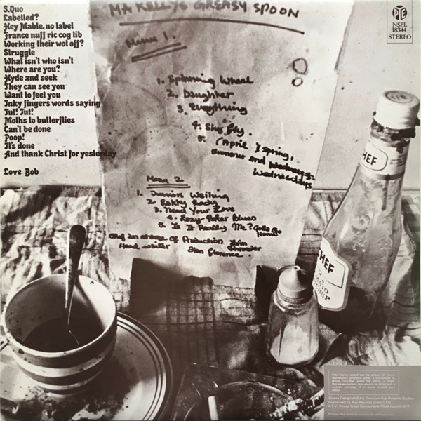Status Quo - Ma Kelly's Greasy Spoon | Pye Records (NSPL 18344) - 2 Status Quo - Ma Kelly's Greasy Spoon | Pye Records (NSPL 18344) - 2