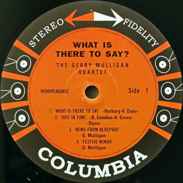 Gerry Mulligan Quartet - What Is There To Say? | Columbia (CS 8116) - 3