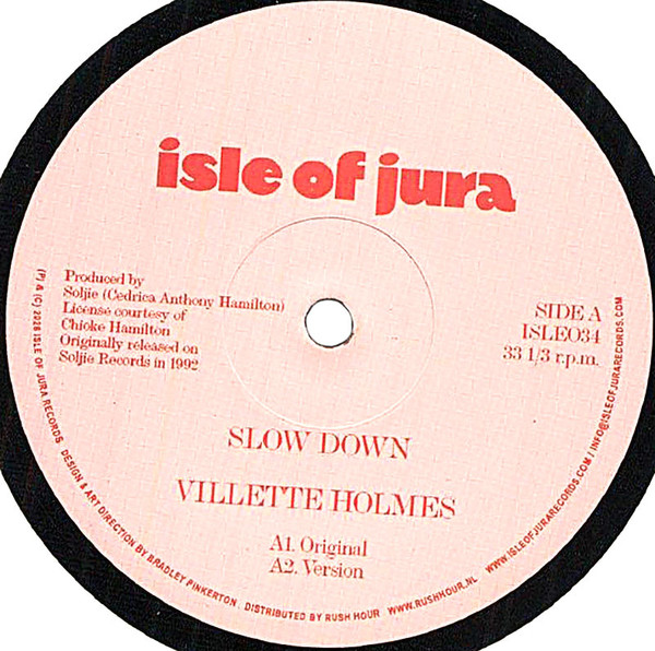 Villette Holmes - Slow Down | Isle Of Jura (ISLE034) - main