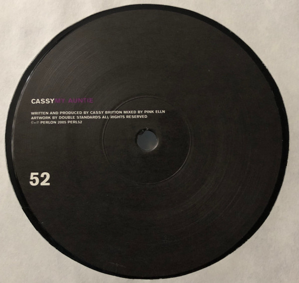 Cassy - My Auntie | Perlon (PERL 52) Cassy - My Auntie | Perlon (PERL 52)